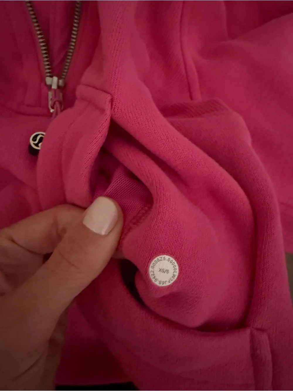 Lululemon Scuba Oversized Funnel Neck Half Zip Sonic Pink size XS/S